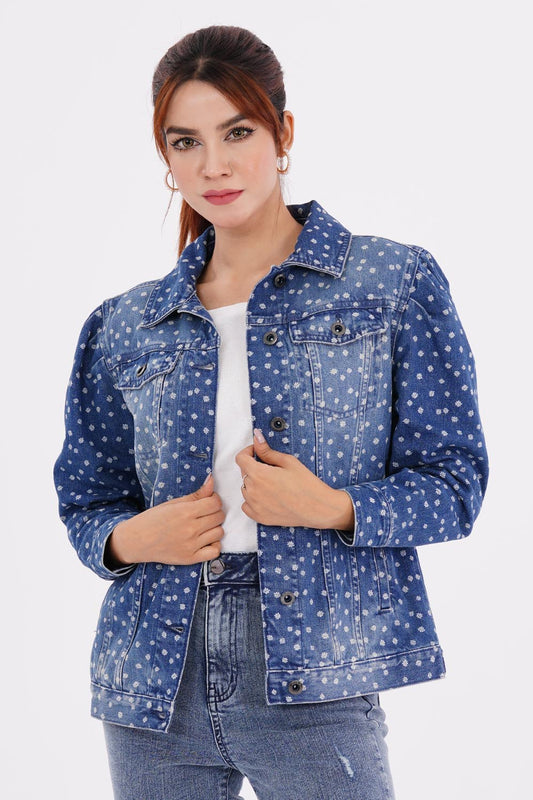 Womens Denim Jacket (Medium Wash)